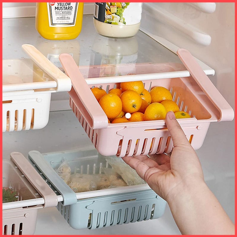wolpin 1 Pc Fridge Storage Box Fridge Organizer Food Storage Refrigerator Organizer Water Drain Basket for Fruits, Herbs, Vegetables, Nuts, Meat, Fish (wood, glass & plastic ) - Image 1