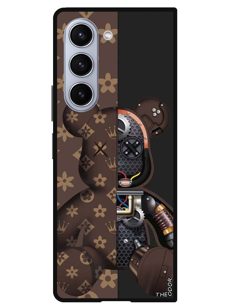 Theodor Protective Case Anti Scratch Shock Proof Bumper Cover For Samsung Galaxy Z Fold 6 Kaws - Image 1