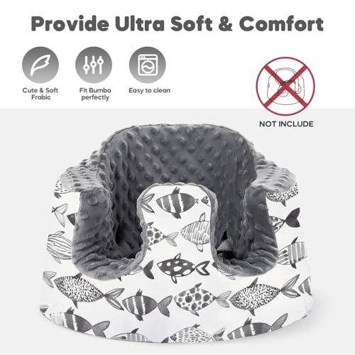 mamatepe Seat Cover Compatible with Bumbo and Nuby Seat Booster Seats Accessories Soft Breathable Cover for Baby Girl Boy Cover Only - Image 3