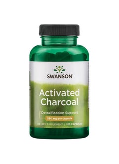 Activated Charcoal Natural Supplement Supporting Healthy Absorption Helps W/Bloating & Maintaining Bowel Regularity (120 Capsules 520Mg Per Serving)