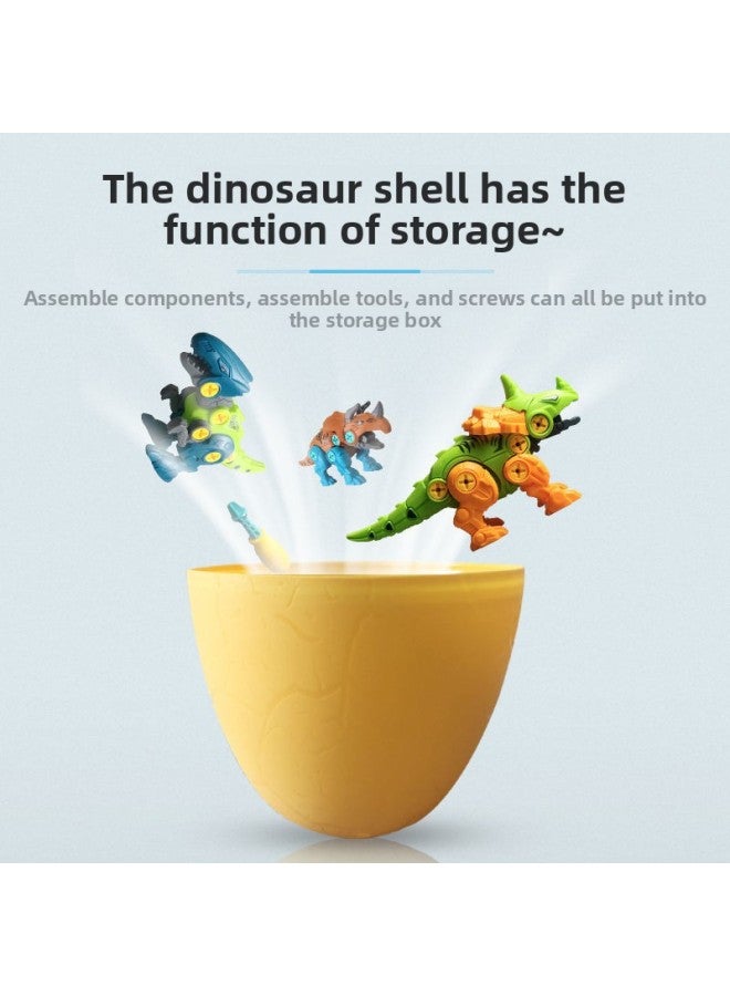 Assembled Dinosaur Educational Disassembly And Assembling Combination Toys Screwable Children's Toys Boys Girls Children's Gifts Diy-Specifications:Velociraptor + Tyrannosaurus Rex Send Screwdriver + Dinosaur Egg - Image 5