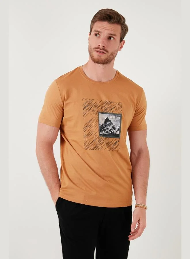Buratti  Buratti Cotton Slim Fit Crew Neck T Shirt Men's T SHIRT 646R8320 for Men | Best Price UAE