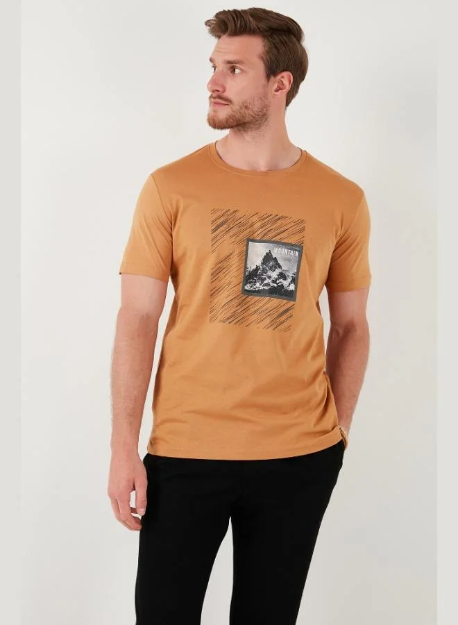 Buratti  Buratti Cotton Slim Fit Crew Neck T Shirt Men's T SHIRT 646R8320 for Men | Best Price UAE