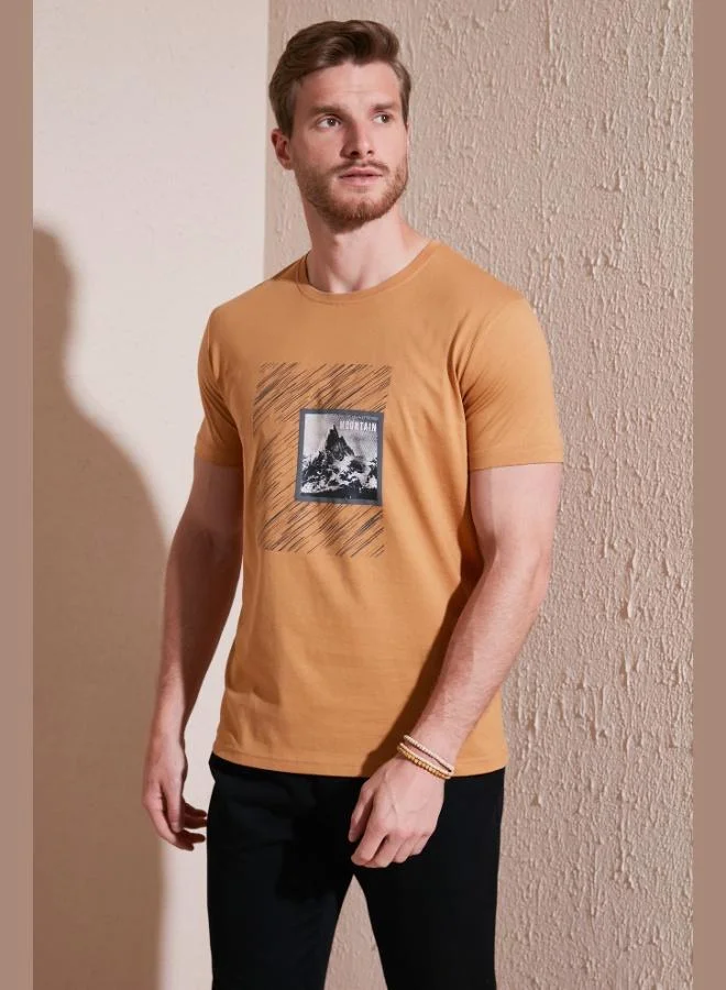 Buratti Cotton Slim Fit Crew Neck T Shirt Men's T SHIRT 646R8320