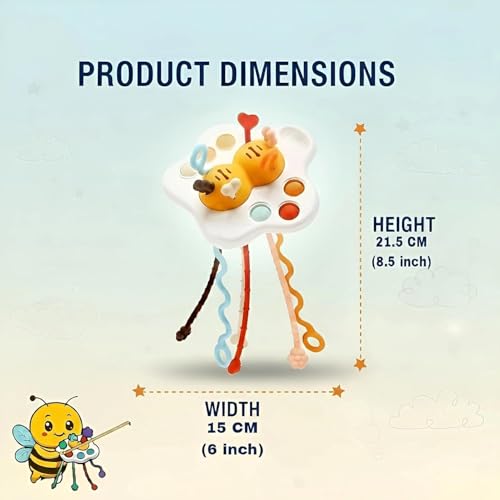 Brand Conquer Montessori Toys for 1 Year Old Boy, Toddler Fidget Sensory Airplane Travel Toys for Toddlers 1-3 - Toddler Stocking Stuffers One Year Old Boy Birthday Gift (Pull String Toy) - Image 2