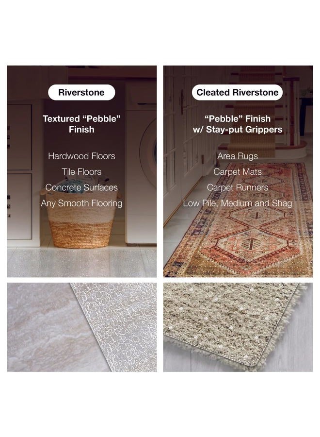 ExactMade Clear Carpet Runner, USA Made, Safe, 24 x 48 Inch, 2mm Thick Cleated Vinyl, Clear Vinyl Carpet Protector for Rug, Plastic Runner for Carpet Protection - Image 2