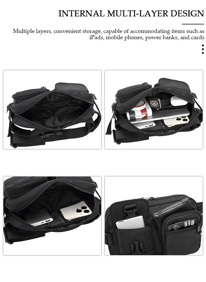 DUNISO Waterproof Sling Bag Crossbody Bag for Men and Women Sling Backpack Hiking Daypack Multipurpose Crossbody Chest Bag with Adjustable Strap for Travel Walking Running Hiking Outdoors - Image 3