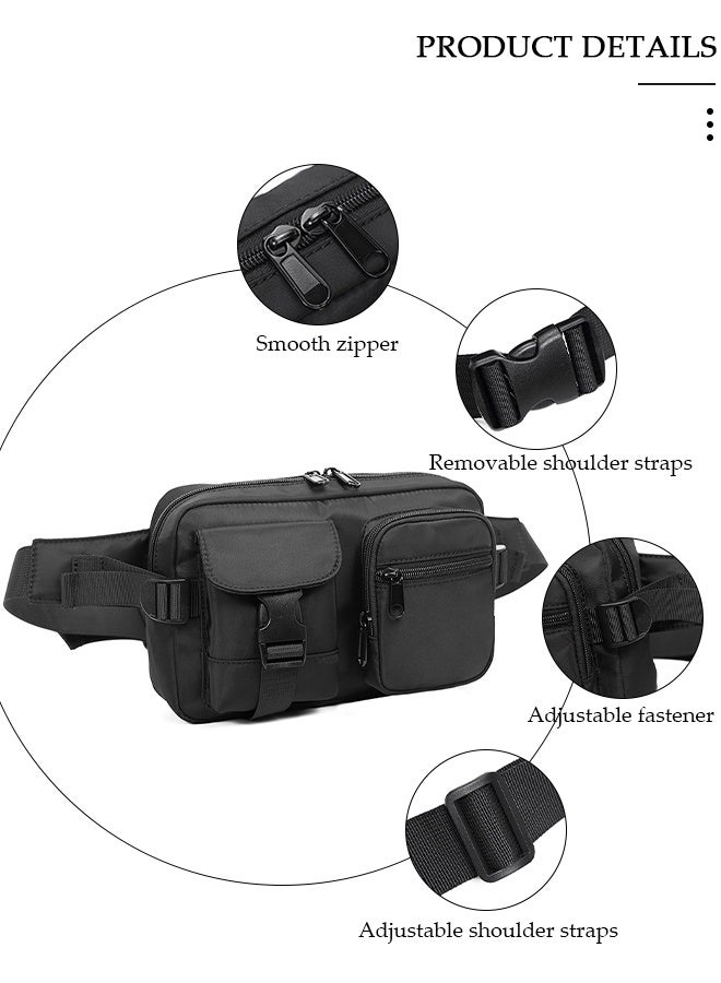 DUNISO Waterproof Sling Bag Crossbody Bag for Men and Women Sling Backpack Hiking Daypack Multipurpose Crossbody Chest Bag with Adjustable Strap for Travel Walking Running Hiking Outdoors - Image 4