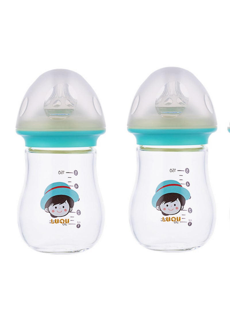 لوكو زجاجة رضاعة زجاجية رقبة واسعة 150 مل  -2 زجاجه - Image 1