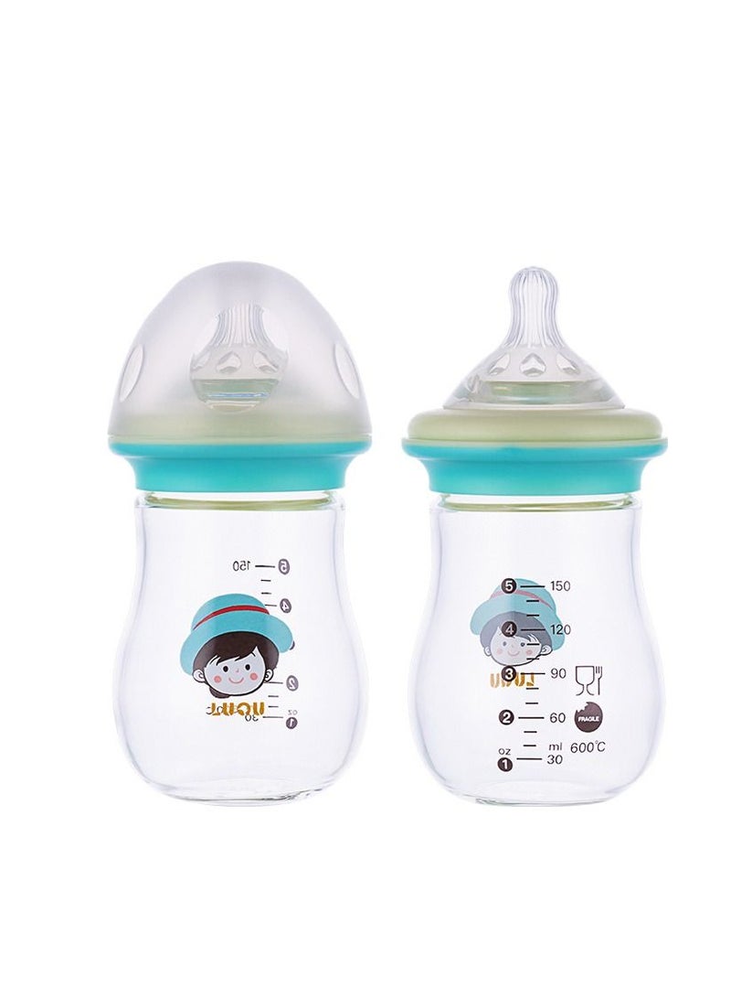 لوكو زجاجة رضاعة زجاجية رقبة واسعة 150 مل  -2 زجاجه - Image 2