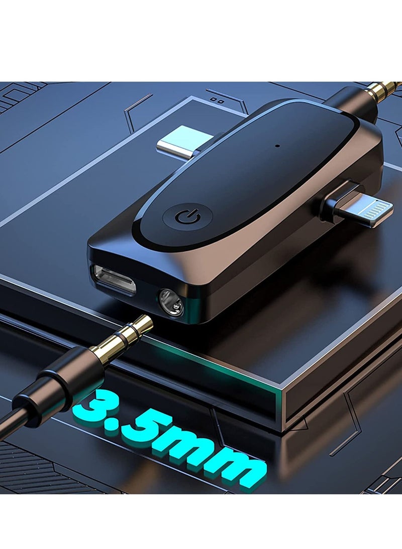 ELTRAZONE Wireless Lavalier Microphone for iPhone TYPE-C, Lapel Mic for YouTube Facebook Live Stream TikTok Vlog Video Recording Noise Reduction Auto Sync Plug Play (NO APP or Bluetooth),Iphone two microphones - Image 2