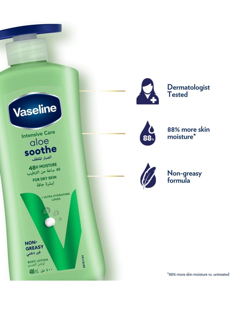 فازلين لوشن 400 مل بالصبار يهدئ رطوبة 48 ساعة - Image 5