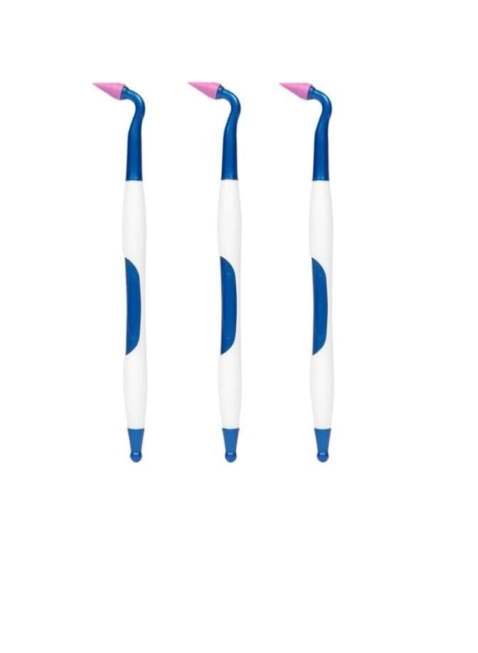 Gum Gum Stimulator - Rubber Tip Gingival Stimulator Dental Tools, Gum Soft Picks Massager with Travel Zipper Pouch- 3 Pack Total - Image 1