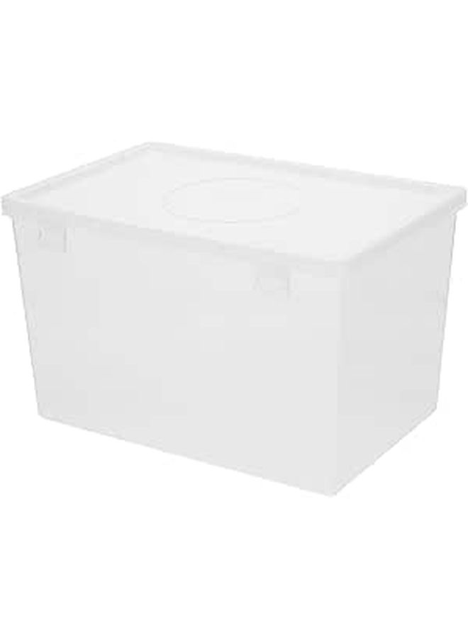 Plastic Bread Storage Box Container with Lid For Fridge Kitchen Organization Food Freshness Keeper Suitable For Toast Sandwiches Snacks - Image 1