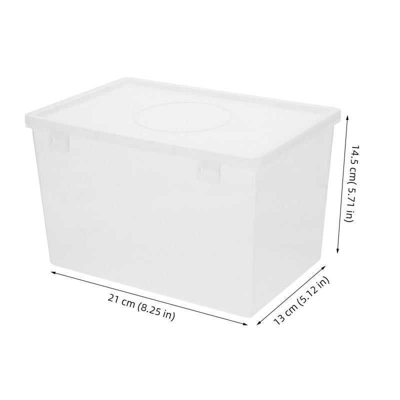 Plastic Bread Storage Box Container with Lid For Fridge Kitchen Organization Food Freshness Keeper Suitable For Toast Sandwiches Snacks - Image 3