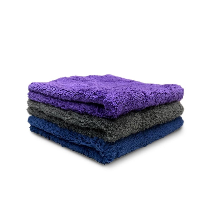 Crab Microfiber Towel 40x40cm, 350 GSM, Ultra-Soft, High Absorbency Cleaning Cloth (Pack of 3) - Image 1