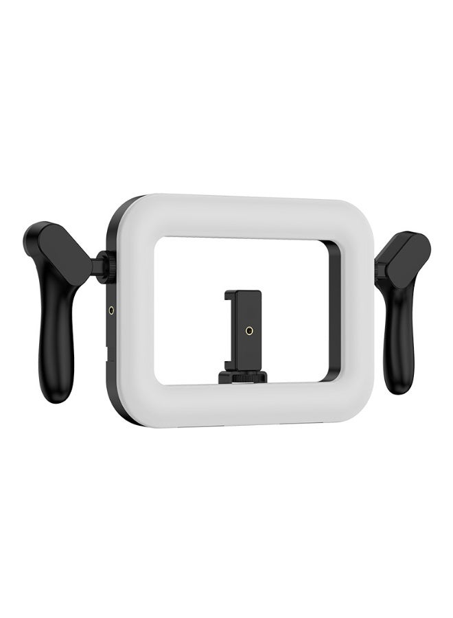 general LED Selfie Ring Light with 3 Light Modes & RGB Color USB Rechargeable Handheld Fill Light for Live Stream Makeup Video - Image 1