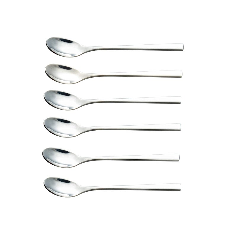 IMEEA Espresso Spoons SUS304 Stainless Steel Turkish Tea Spoons 55 Inch Demitasse Set of 6