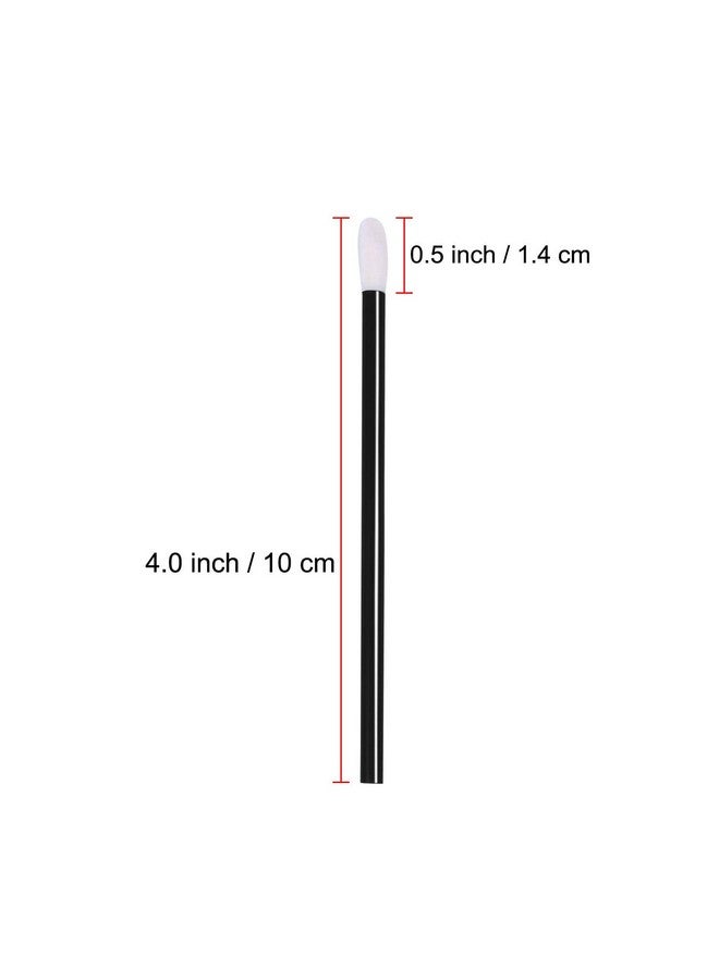 EVERMARKET (Tm) 50 Pieces Disposable Lip Brushes Lipstick Gloss Wands Applicator Makeup Tool Kits Black - Image 2