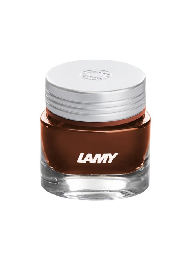 LAMY Crystal Ink Bottle For Fountain Pens And Calligraphy 30ml Content Topaz Ink Colour - Image 3