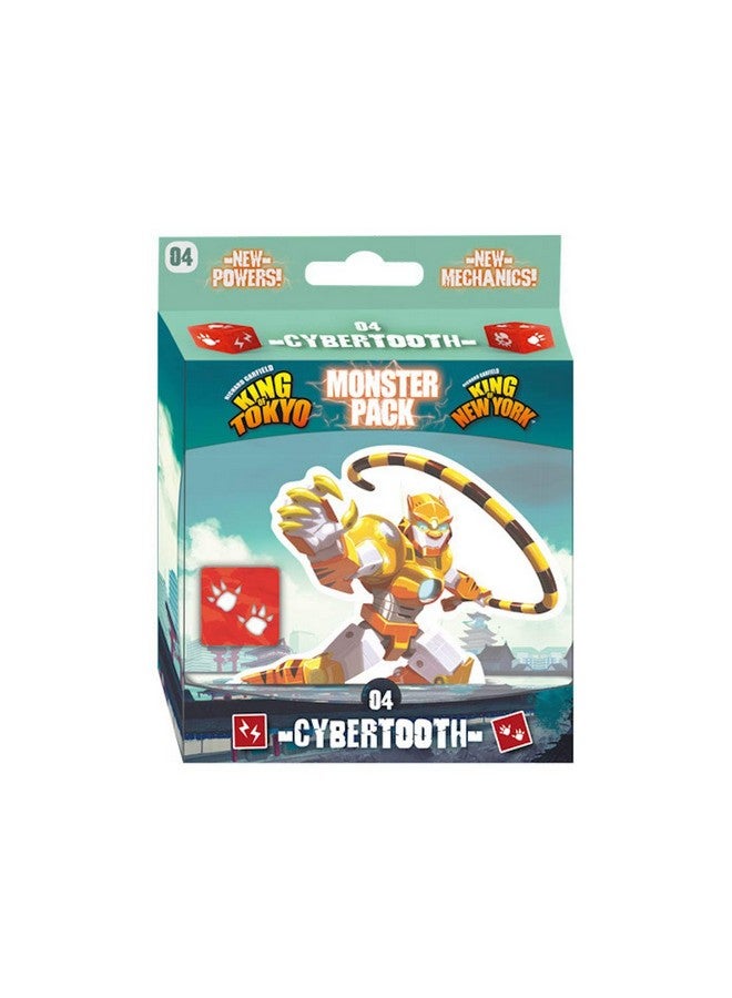 IELLO: Monster Pack #4 Cybertooth, Brings New Game Mechanic, Compatible with All Existing Monsters, 2 to 6 Players, Ages 8 and Up - Image 1
