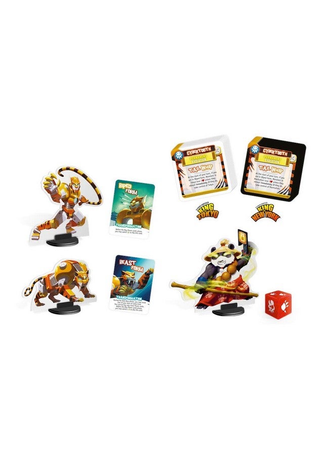 IELLO: Monster Pack #4 Cybertooth, Brings New Game Mechanic, Compatible with All Existing Monsters, 2 to 6 Players, Ages 8 and Up - Image 2