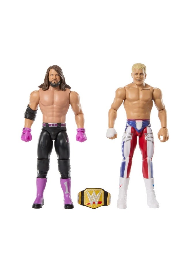 WWE Main Event Showdown Series-22 Cody Rhodes & AJ Styles JGD59 - Image 4