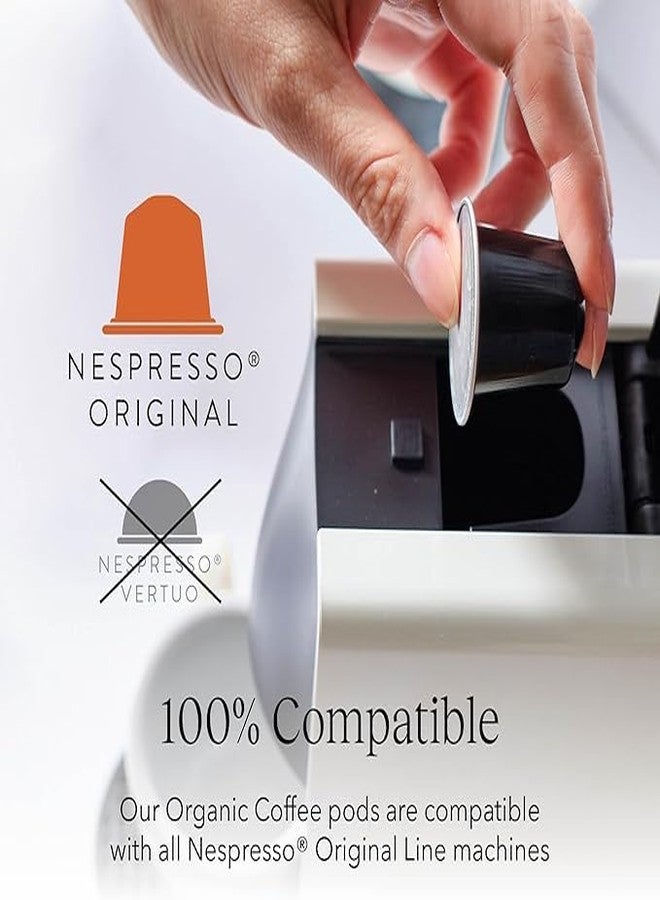 Cru Kafe Bright Roast USDA Organic Espresso Coffee Capsules (50 Pods) Fairtrade Coffee Pods Compatible with Nespresso Original Line and Pixie Machines - Image 5
