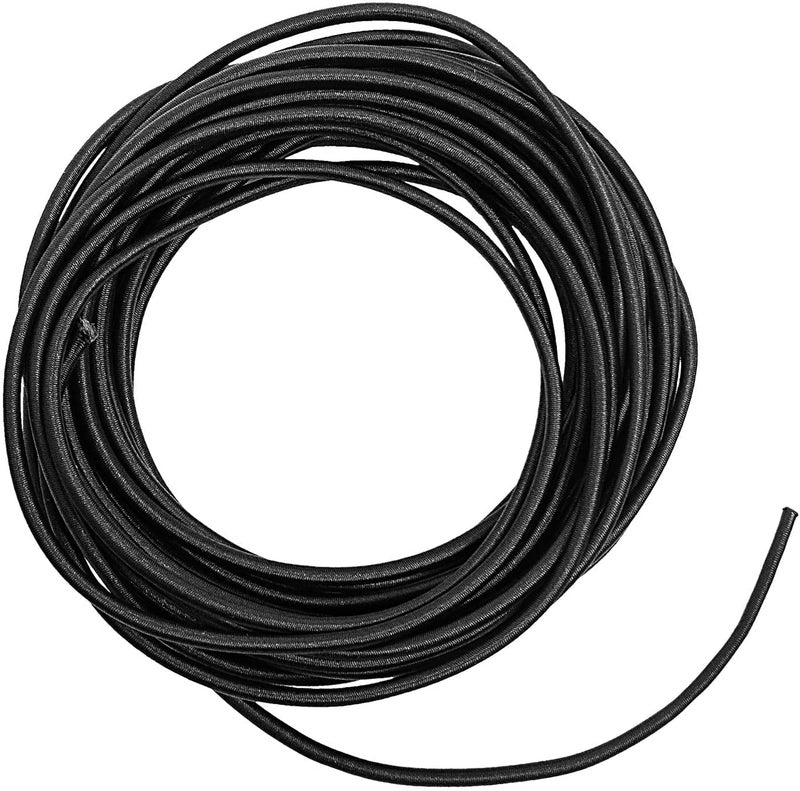 SHOPEE Round Elastic Band Cord Rope Stretch String for High Fashion Boutique Craft Project Crafting Hanging 125 Meter 2 mm Black - Image 4
