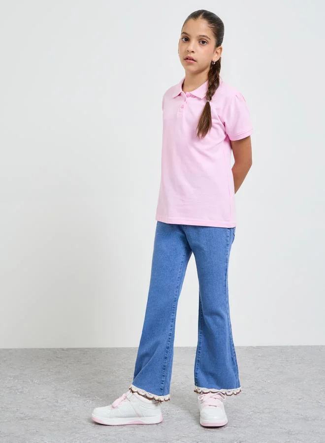 ستايلي Girls Pack of 2 - Short Sleeves Polo T-Shirt