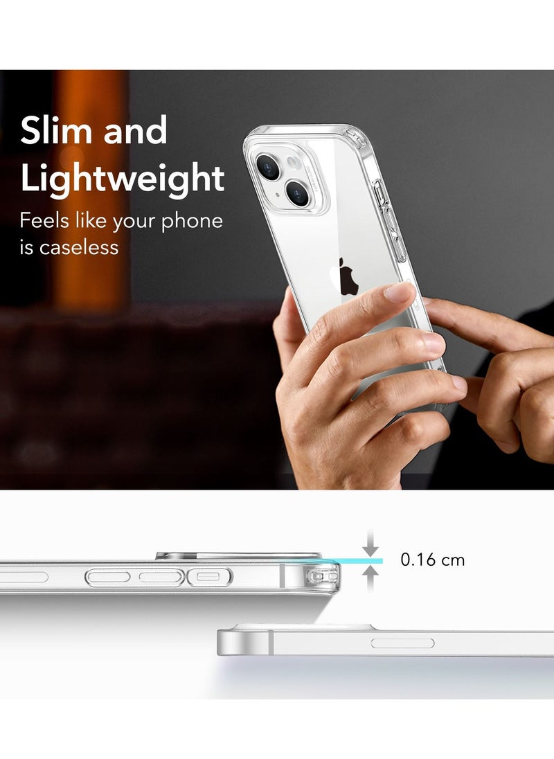 esrgear ESR Clear Case Compatible with iPhone 14 Plus Case, Shockproof Thin Silicone Cover, Yellowing-Resistant Slim Transparent TPU Phone Case, Project Zero Series, Clear  - Image 3