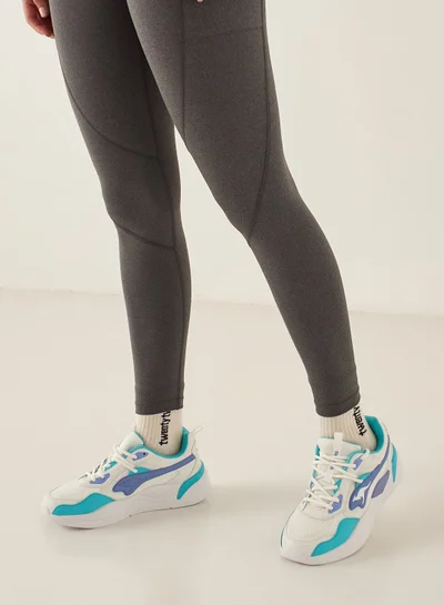 kangaROOS Women's Logo Detailed Lace-Up Sneakers White