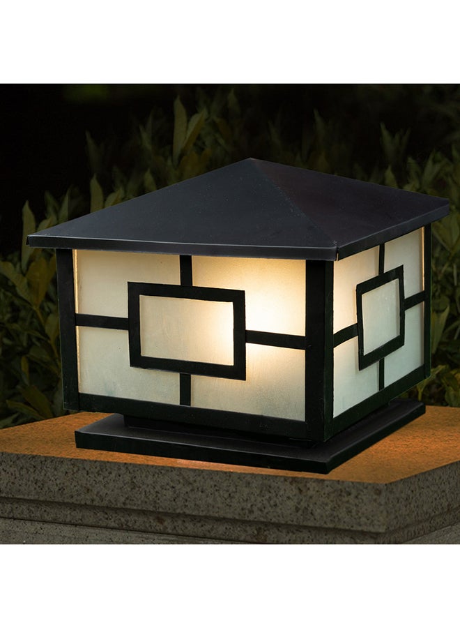 الروضة للإضاءة فانوس سور 1 لمبة | فانوس جداري للإضاءة الخارجية - اسود 25x25x21 سم - Image 2