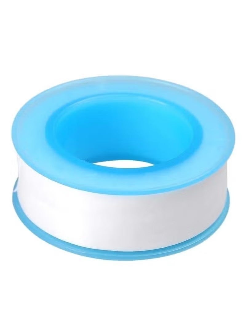 4 قطع من شريط التفلون، شريط مانع للتسرب، شريط مانع للتسرب من مادة PTFE للأنابيب، شريط مانع للتسرب لتسربات الأنابيب، شريط مانع للتسرب لأنابيب المياه ذات الوصلات الملولبة، 20 مم × 0.2 مم × 15 م - Image 5