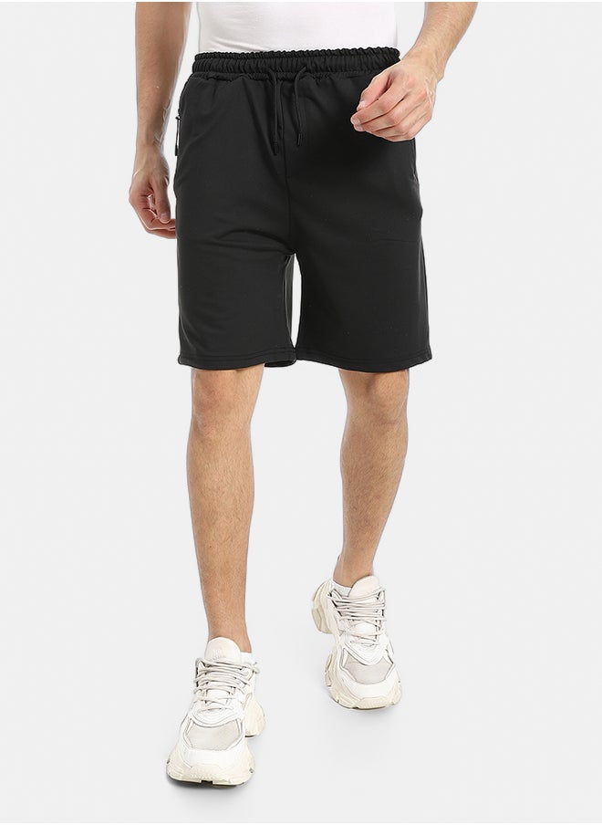 Red Circle - summer Melton shorts with zipper - Image 1
