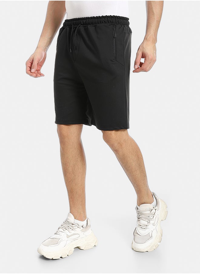 Red Circle - summer Melton shorts with zipper - Image 1