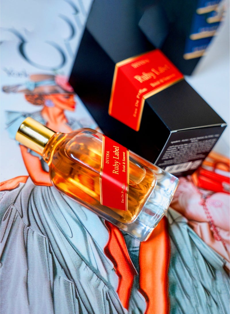 ديفينا عطر عربي فاخر طويل الثبات للجنسين 100 مل | رائحة دافئة متبّلة وحلوة مع نفحات العنبر والفانيليا والخشب | أو دو بارفان فاخر | روبي ليبل - Image 4