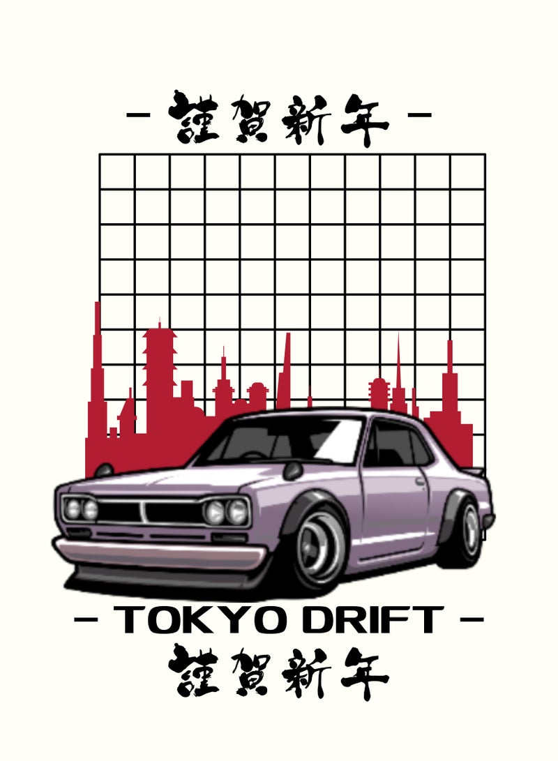 TAG OUT Tokyo Drift Oversized T Shirt  - Image 4