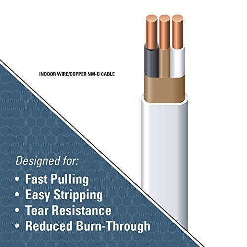Southwire Building Wire 14 Ga, 2 Conductor 15 Amp 600 V 90 Deg C 50 ' White - Image 3