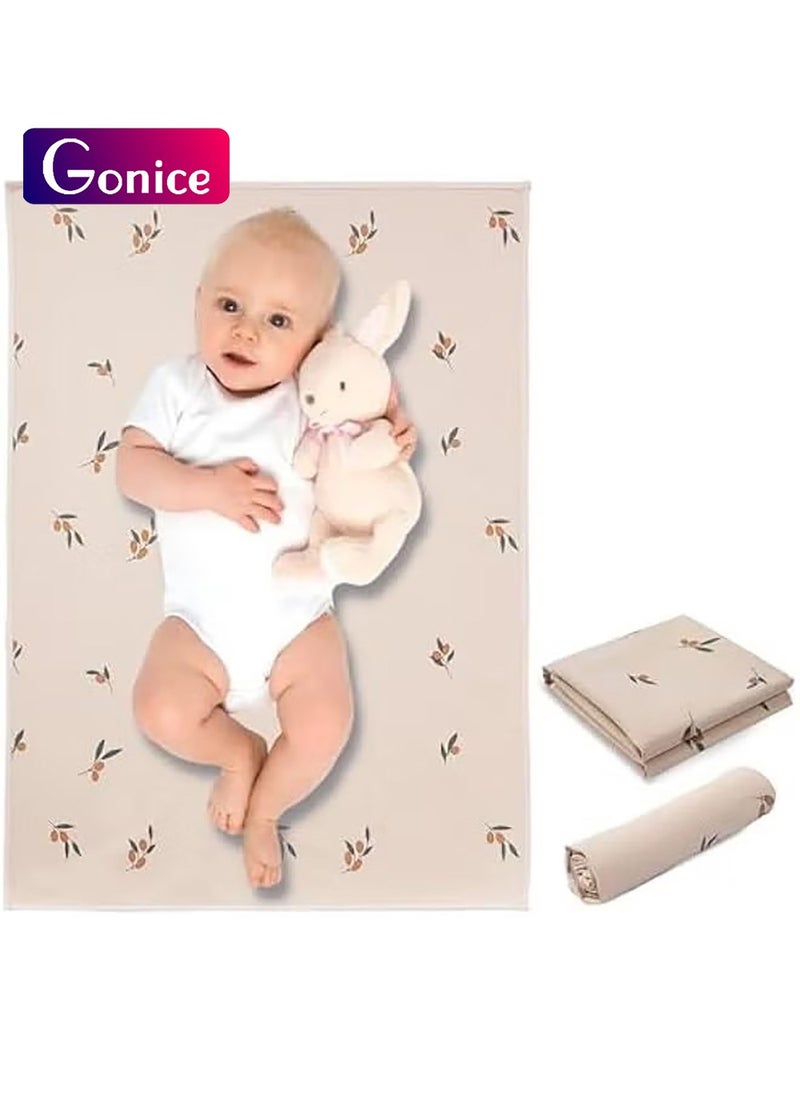 Gonice Portable Baby Changing Pad, Travel Waterproof Changing Mat for Newborn Baby, Reusable Foldable Changing Mat for Toddlers, Baby, Newborns, Newborns Toddlers Shower Gifts, 50 * 70 Cm  - Image 1