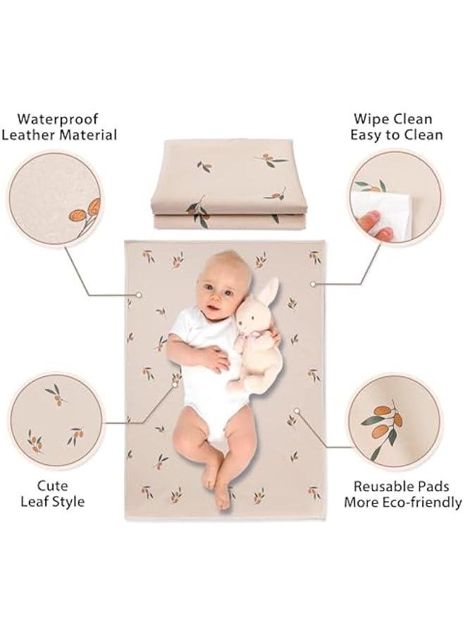 Gonice Portable Baby Changing Pad, Travel Waterproof Changing Mat for Newborn Baby, Reusable Foldable Changing Mat for Toddlers, Baby, Newborns, Newborns Toddlers Shower Gifts, 50 * 70 Cm  - Image 3