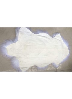 Seek4comfortable Genuine Tibetan/Mongolian Lamb Sheepskin Fur Pelt Throw Fur Area Rug Carpet Chair Cover with Fluffy Thick Decorativeas Throw Rug in Living Room，White  - Image 5