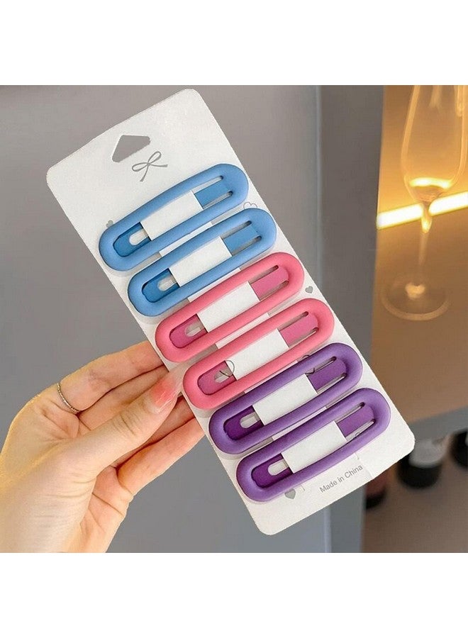 SUN Ring SUNRING Matte Snap Hair Clip Barrettes for Girls women No Slip Cute Solid Color Hair Accessories Hair Pins Hair Metallic bobby pins (Multicolor) (Pack of 10, Multicolor) - Image 1