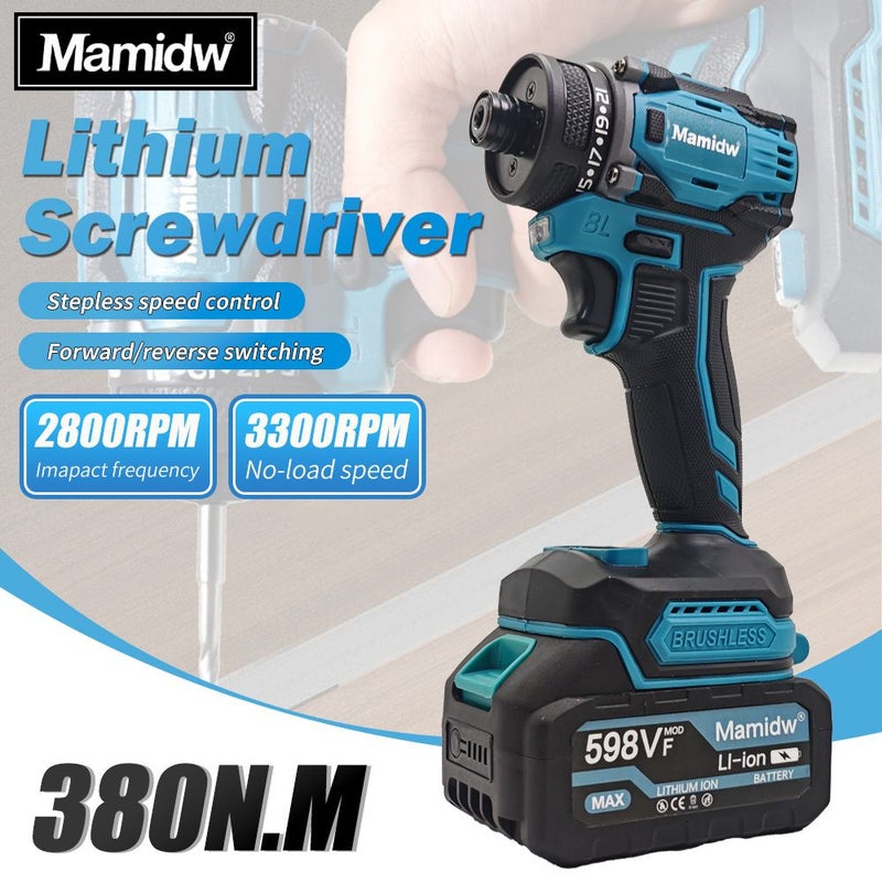 380Nm Brushless Impact Driver Bare Tool For Makita 18V 21 Position Clutch Variable Speed Compact Design Professional Use - Image 4