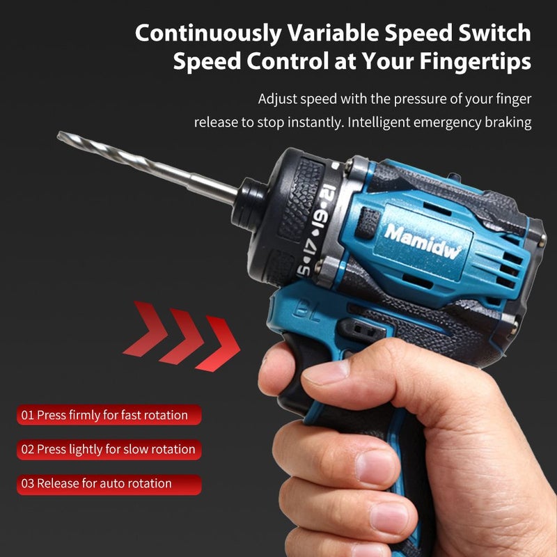 380Nm Brushless Impact Driver Bare Tool For Makita 18V 21 Position Clutch Variable Speed Compact Design Professional Use - Image 2