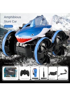 Y&D Land Rover Amphibious Shark Stunt Double Sided Rolling Driving Induction Remote Control Car Toy  - Image 1