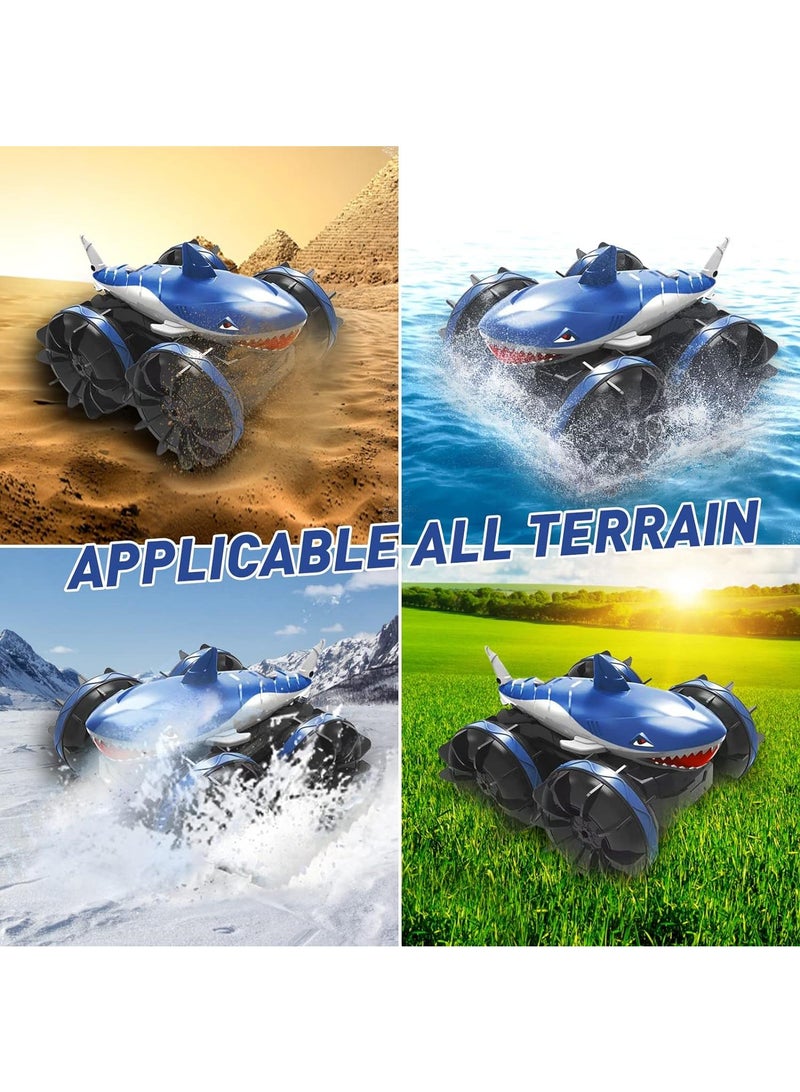 Y&D Land Rover Amphibious Shark Stunt Double Sided Rolling Driving Induction Remote Control Car Toy - Image 5