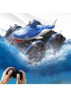 Y&D Land Rover Amphibious Shark Stunt Double Sided Rolling Driving Induction Remote Control Car Toy  - Image 2