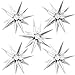 Moukiween 60 PCS Silver Star Balloons 12 Point Cone Explosion Star Foil Balloons for Birthday Party New Year Christmas Graduation Baby Shower Party Decoration Silver - Image 4