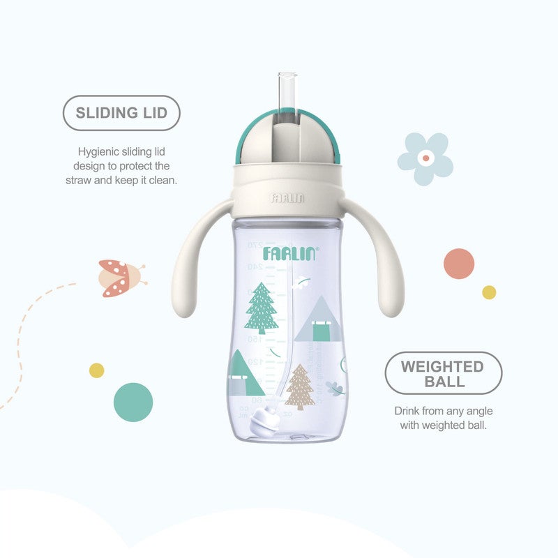 FARLIN Wide Neck PP Drinkg Cup with Handle / 270ml - Image 4